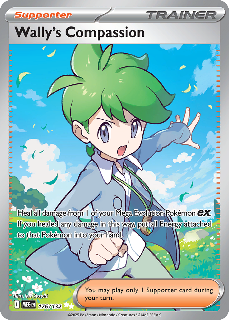 176/132 - Wally's Compassion HOLO - Mega Evolution - Ultra Rare