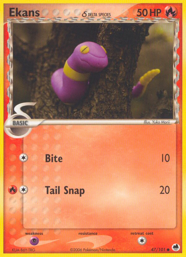 47/101 - Ekans - Dragon Frontiers - Common