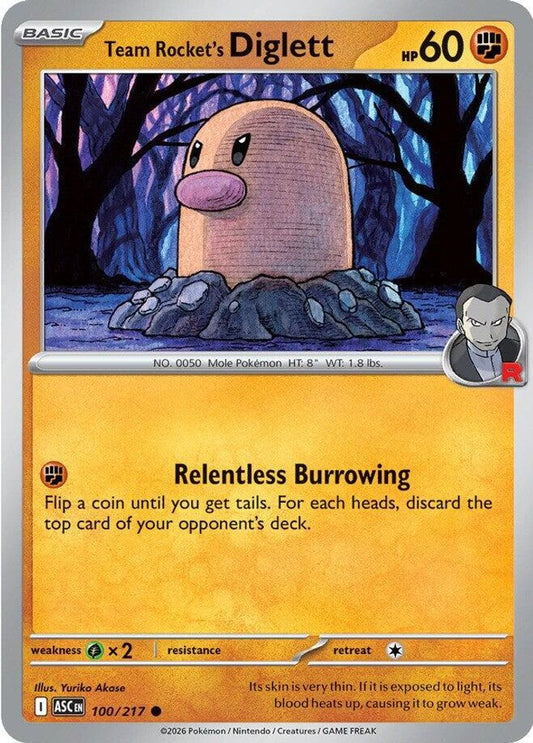 100/217 - Team Rocket's Diglett - Ascended Heroes - Common