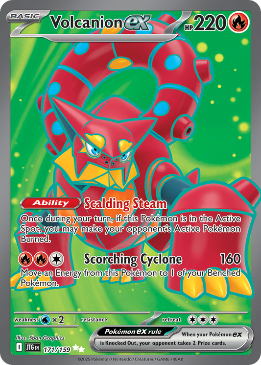 171/159 - Volcanion ex HOLO - Journey Together - Ultra Rare