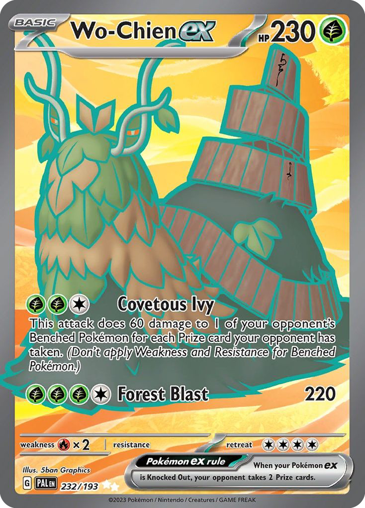 232/193 - Wo-Chien ex HOLO - Paldea Evolved - Ultra Rare