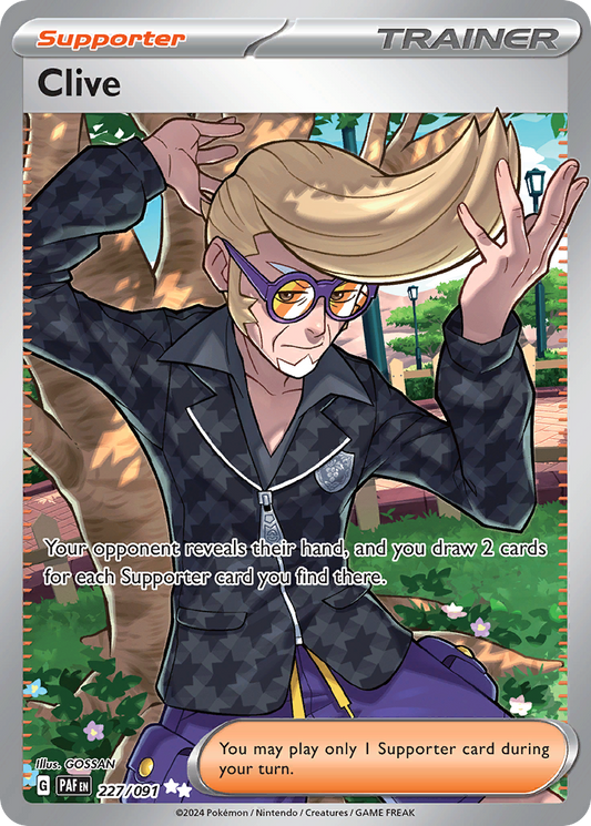 227/091 - Clive HOLO - Paldean Fates - Ultra Rare