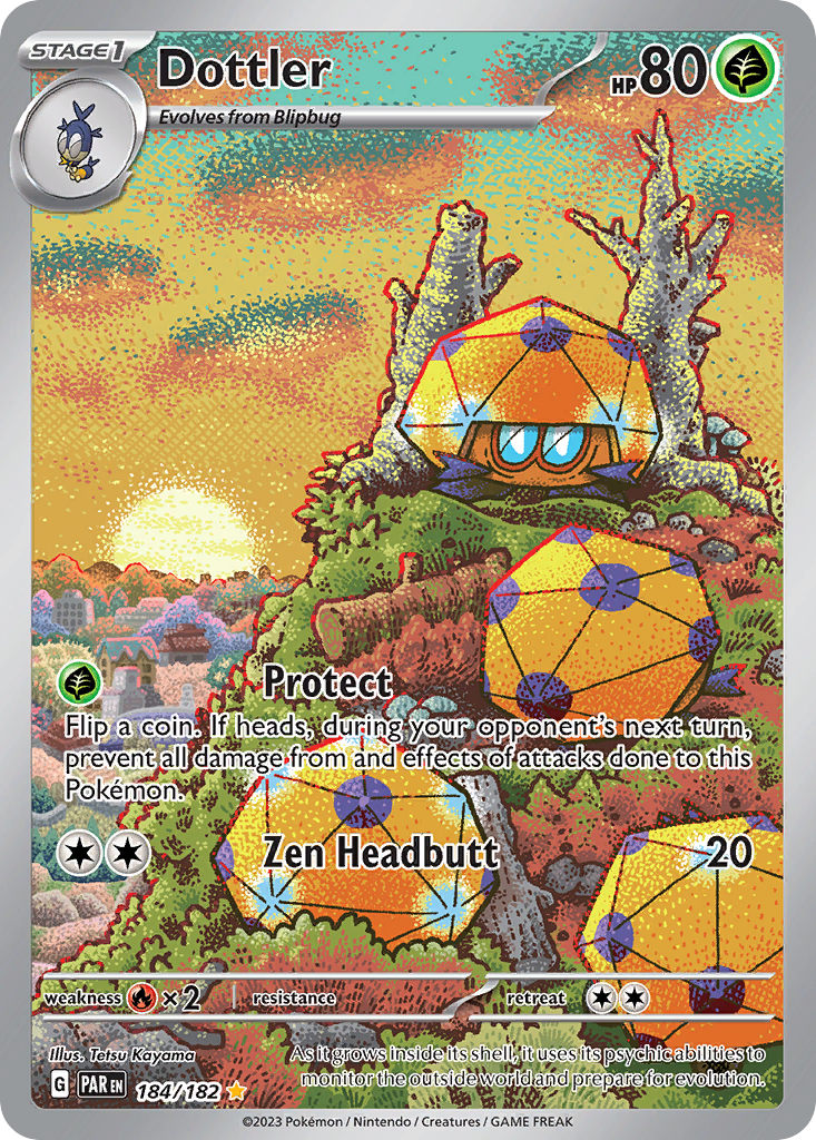 184/182 - Dottler HOLO - Paradox Rift - Illustration Rare
