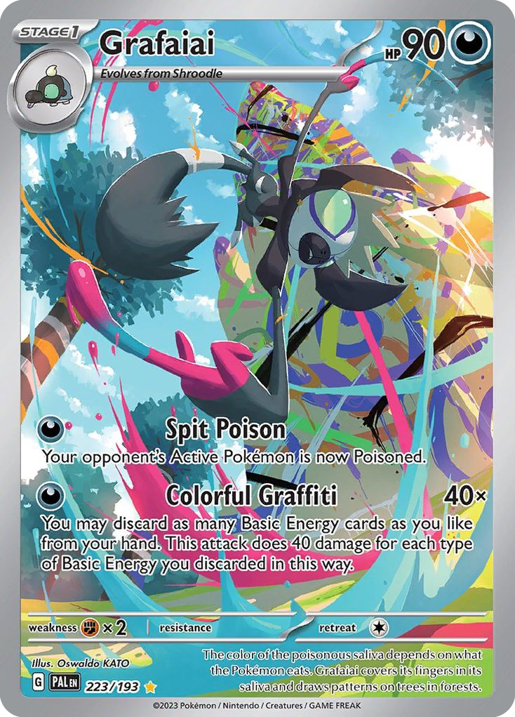 223/193 - Grafaiai HOLO - Paldea Evolved - Illustration Rare