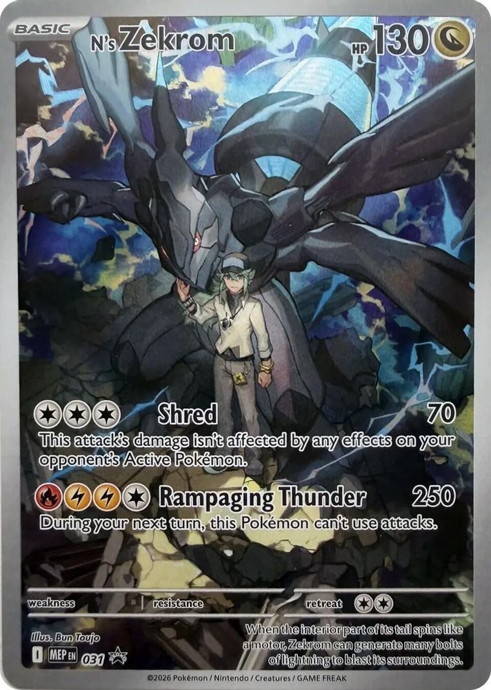 031 - N's Zekrom HOLO - ME: Mega Evolution Promo - Promo