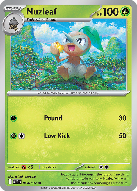 014/132 - Nuzleaf - Mega Evolution - Common
