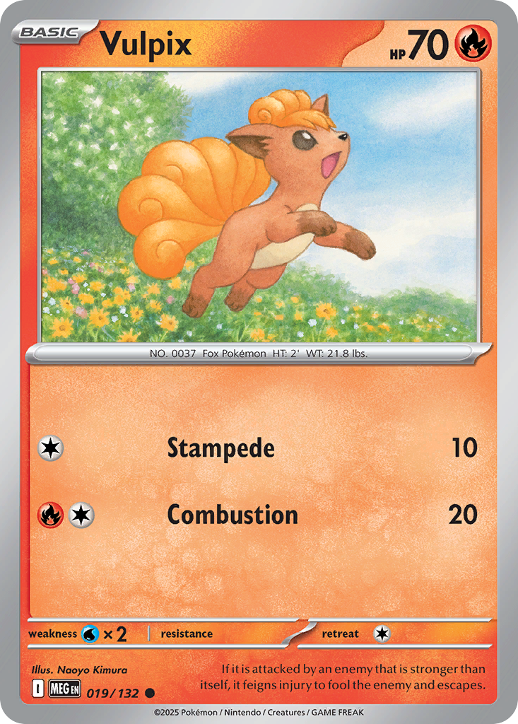 019/132 - Vulpix - Mega Evolution - Common
