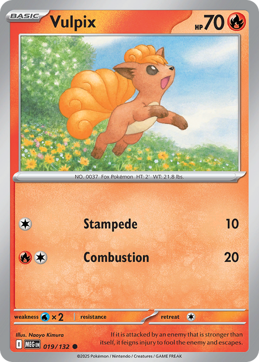 019/132 - Vulpix - Mega Evolution - Common