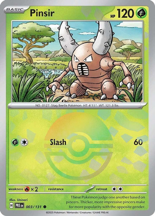 003/131 - Pinsir (Poke Ball Pattern) HOLO - Prismatic Evolutions - Common