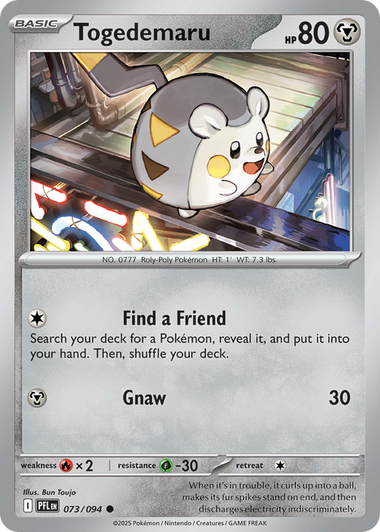 073/094 - Togedemaru - Phantasmal Flames - Common