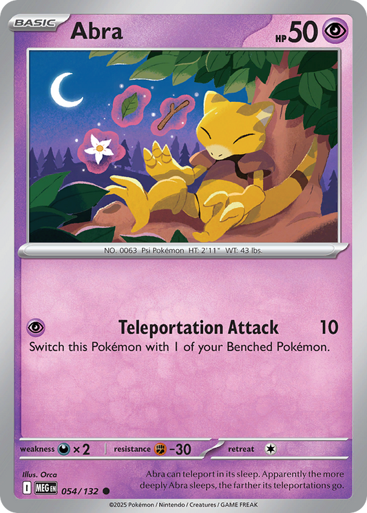 054/132 - Abra - Mega Evolution - Common