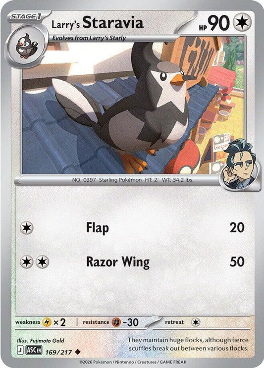 169/217 - Larry's Staravia - Ascended Heroes - Uncommon