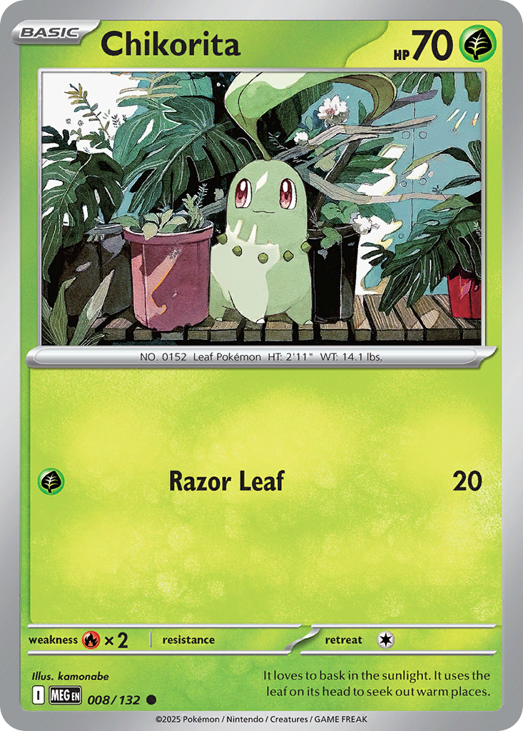 008/132 - Chikorita - Mega Evolution - Common