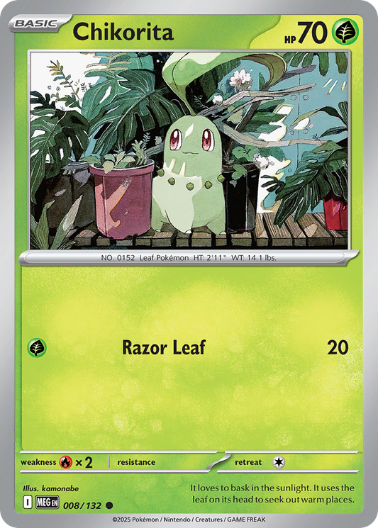 008/132 - Chikorita - Mega Evolution - Common