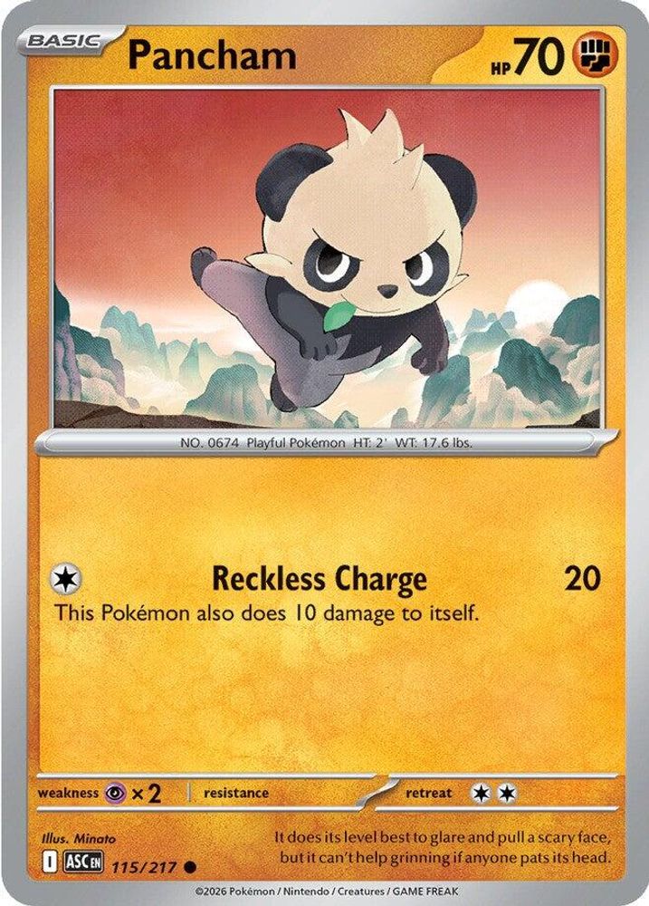 115/217 - Pancham - Ascended Heroes - Common