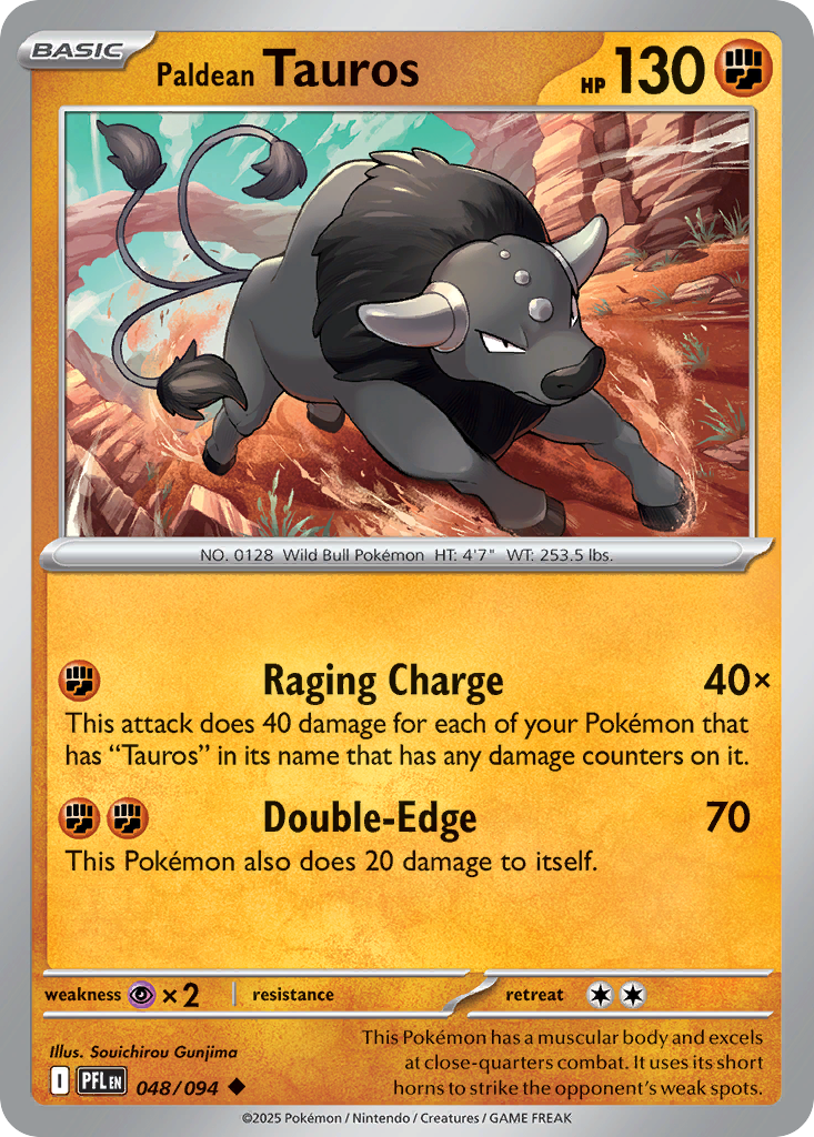 048/094 - Paldean Tauros - Phantasmal Flames - Uncommon
