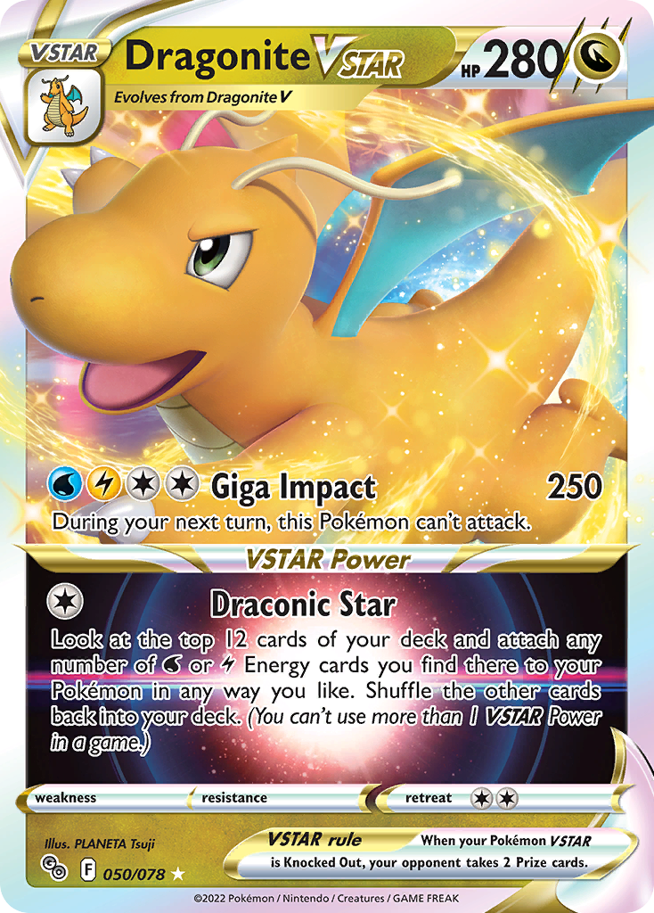 050/078 - Dragonite VSTAR HOLO - Pokemon GO - Ultra Rare