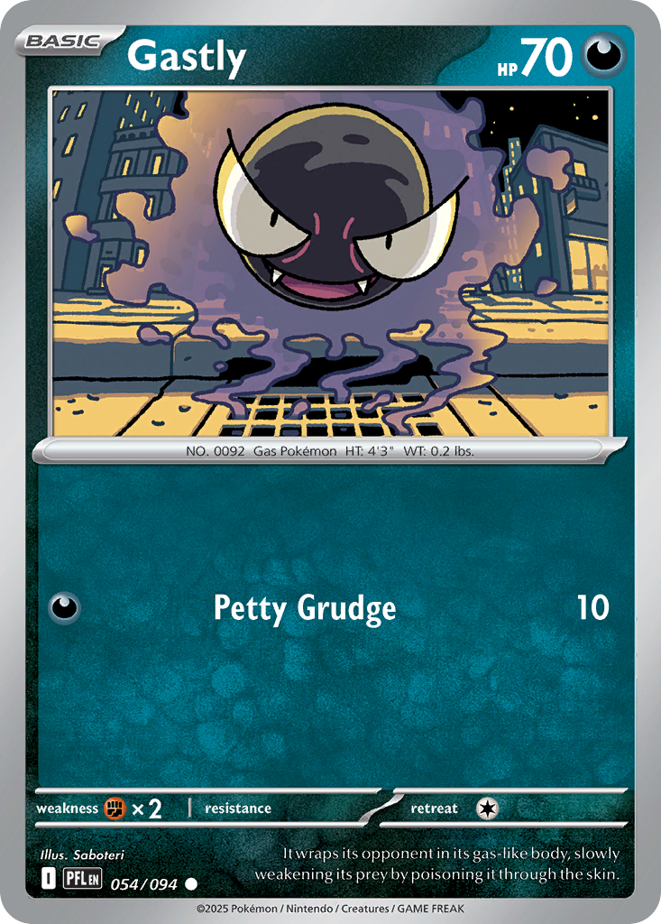 054/094 - Gastly - Phantasmal Flames - Common