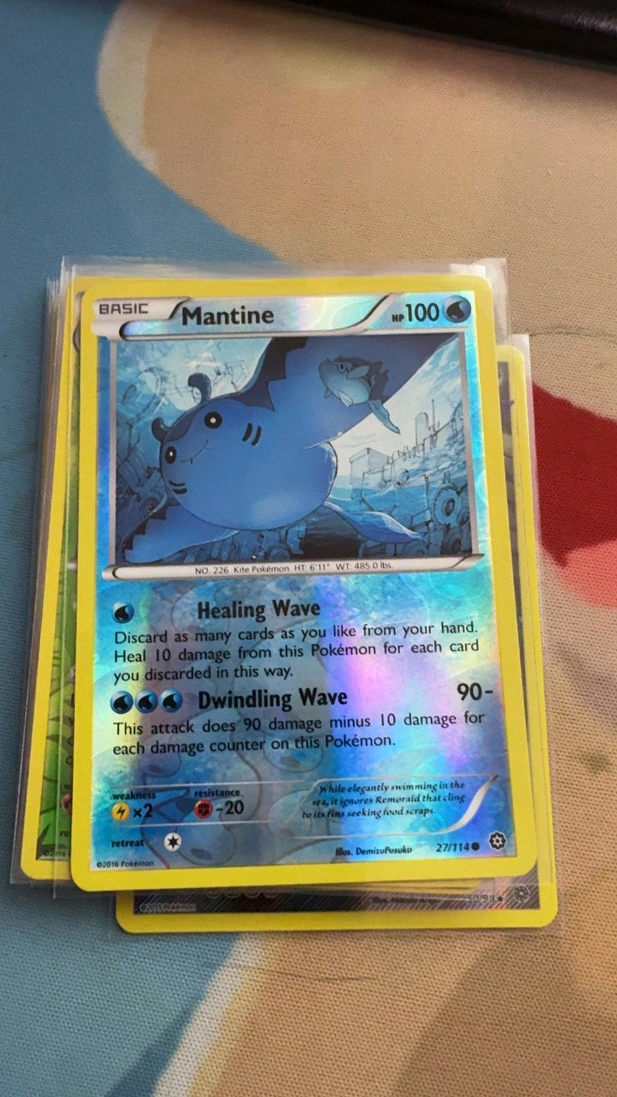 27/114 - Mantine REVERSE HOLO - Steam Siege - Common