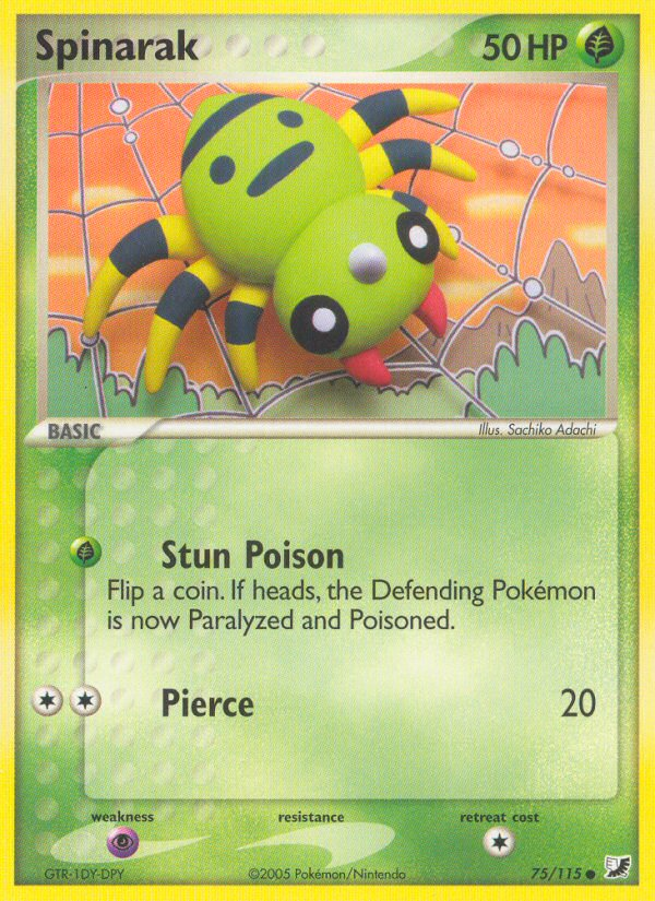 75/115 - Spinarak - Unseen Forces - Common