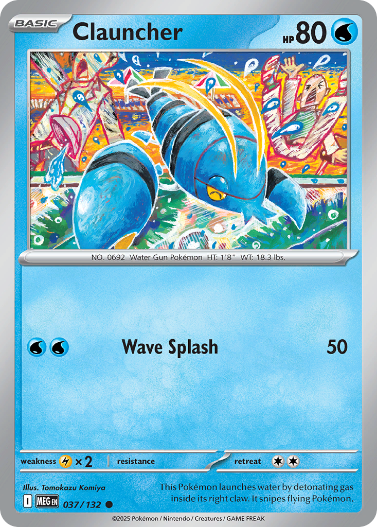 037/132 - Clauncher - Mega Evolution - Common