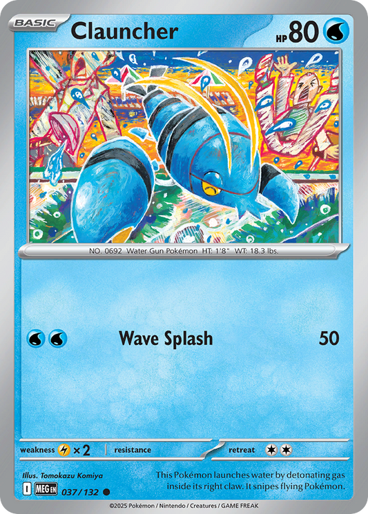 037/132 - Clauncher - Mega Evolution - Common