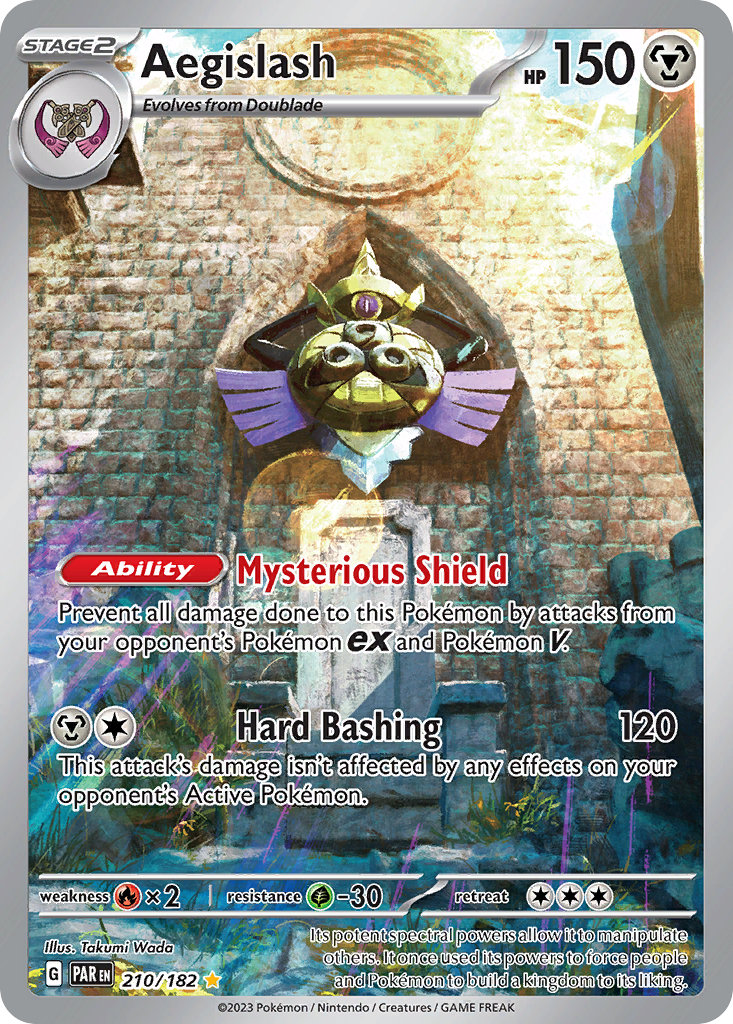 210/182 - Aegislash HOLO - Paradox Rift - Illustration Rare