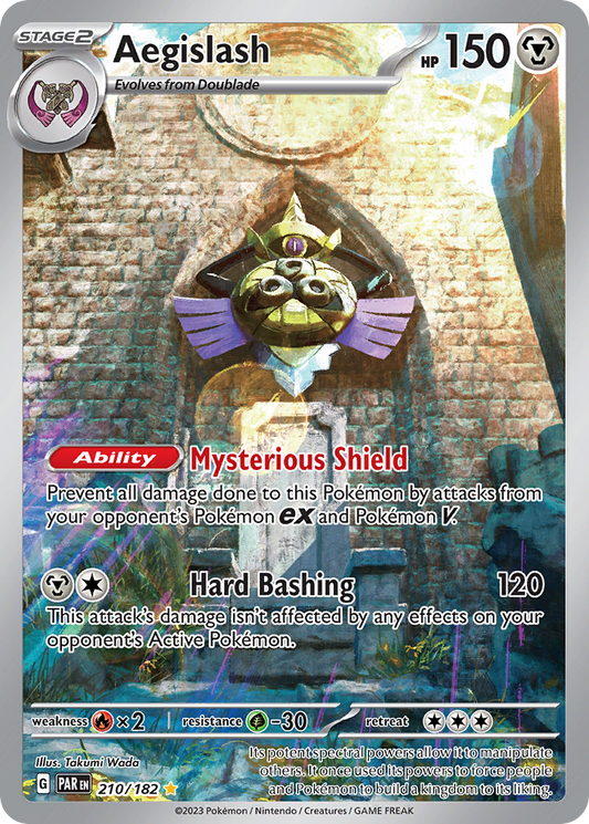 210/182 - Aegislash HOLO - Paradox Rift - Illustration Rare