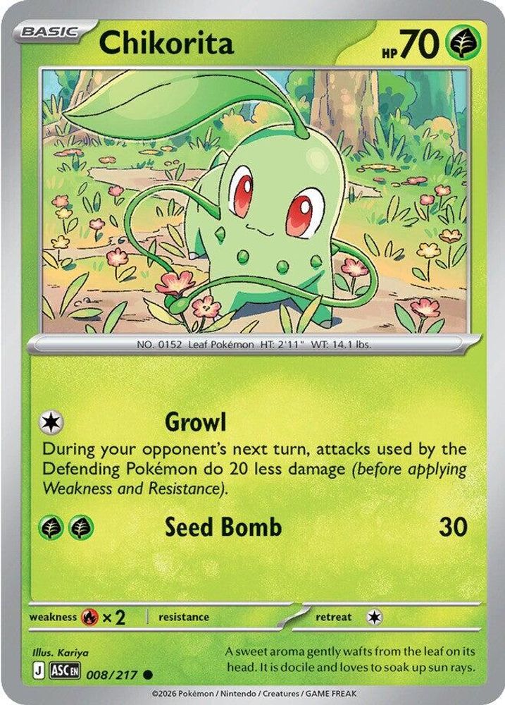 008/217 - Chikorita - Ascended Heroes - Common