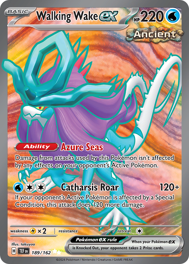 189/162 - Walking Wake ex HOLO - Temporal Forces - Ultra Rare
