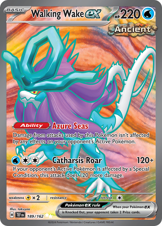 189/162 - Walking Wake ex HOLO - Temporal Forces - Ultra Rare