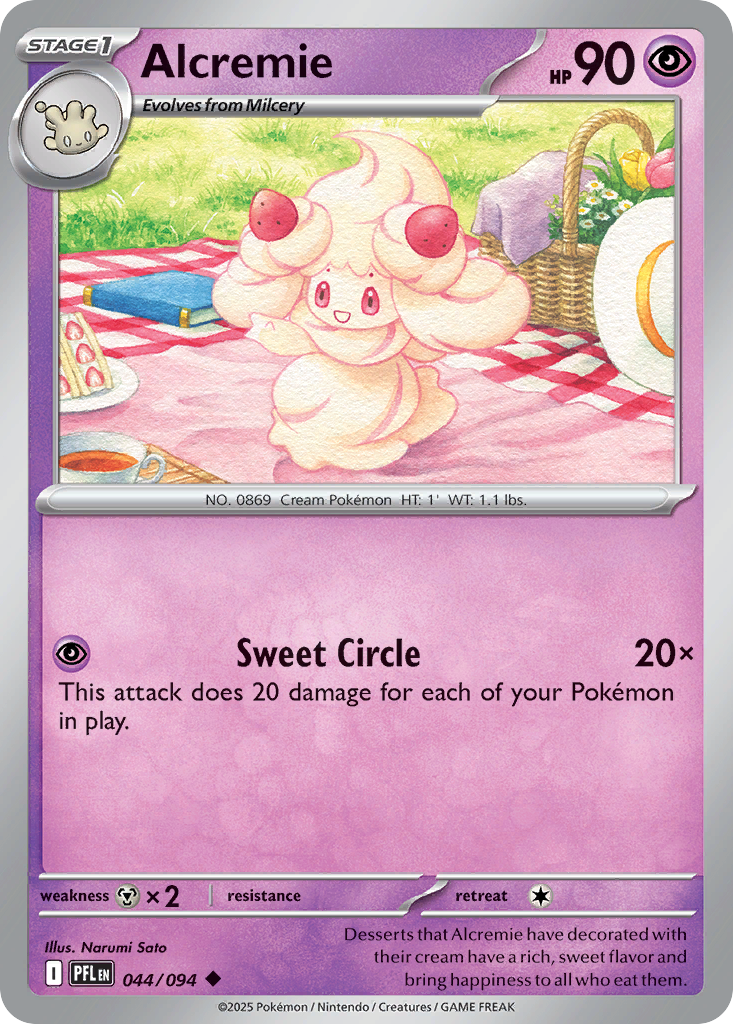 044/094 - Alcremie - Phantasmal Flames - Uncommon