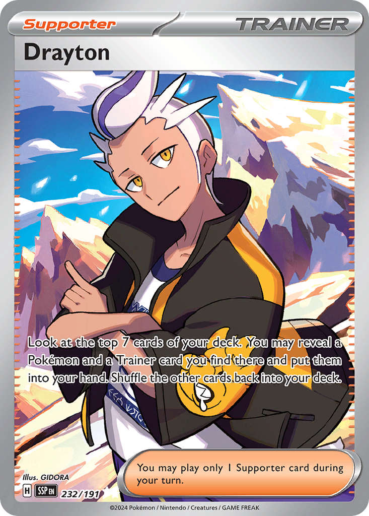 232/191 - Drayton HOLO - Surging Sparks - Ultra Rare