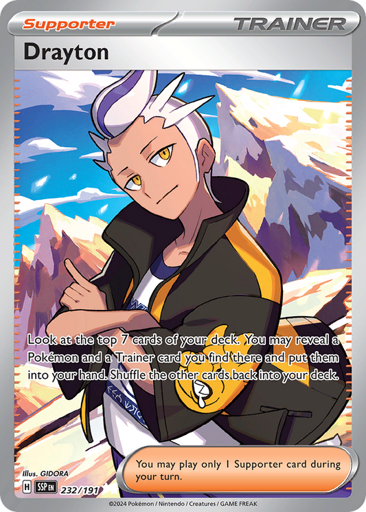 232/191 - Drayton HOLO - Surging Sparks - Ultra Rare