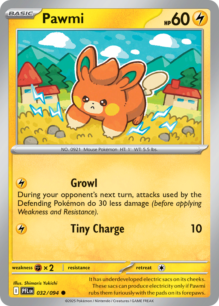 032/094 - Pawmi - Phantasmal Flames - Common