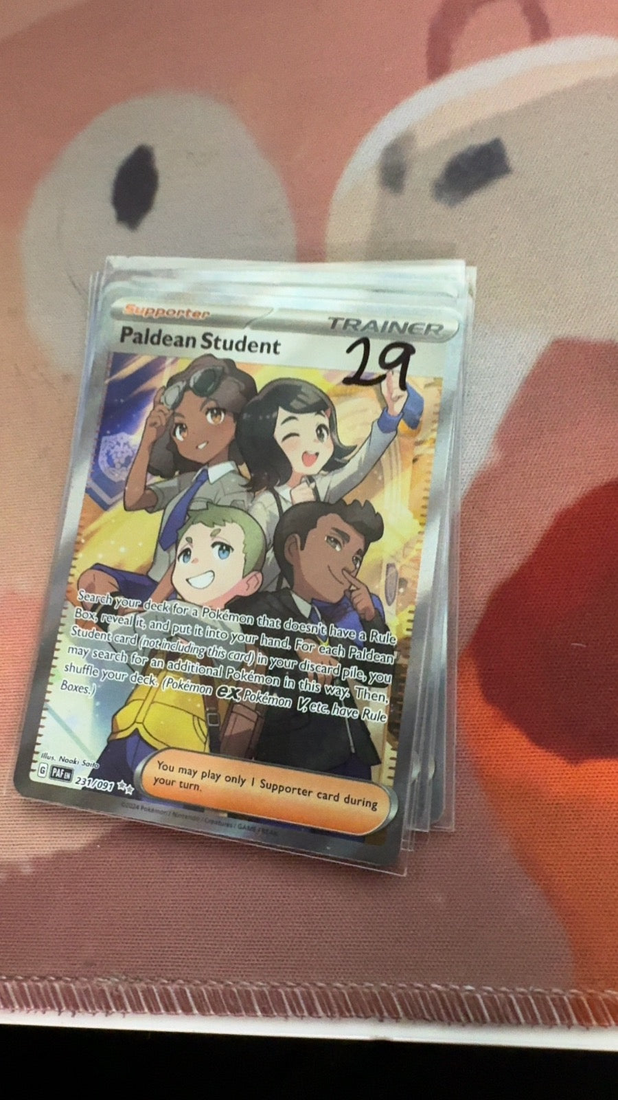 231/091 - Paldean Student HOLO - Paldean Fates - Ultra Rare