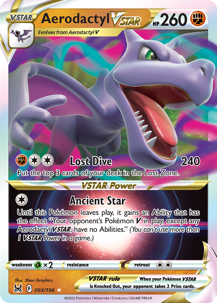 093/196 - Aerodactyl VSTAR HOLO - Lost Origin - Ultra Rare