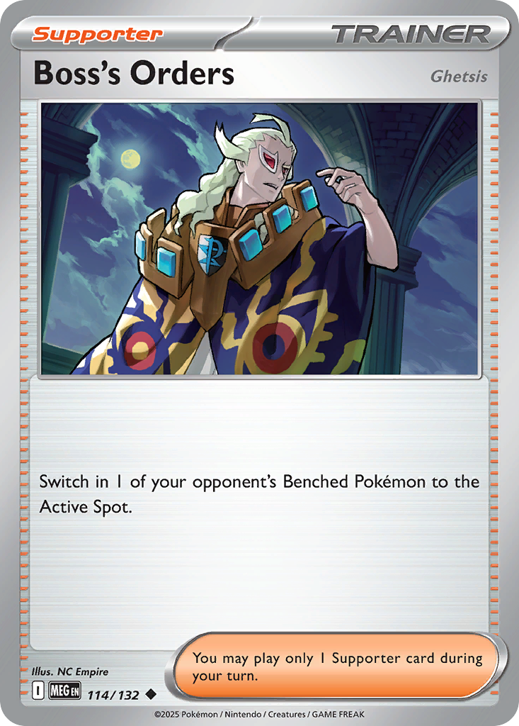 114/132 - Boss's Orders - Mega Evolution - Uncommon