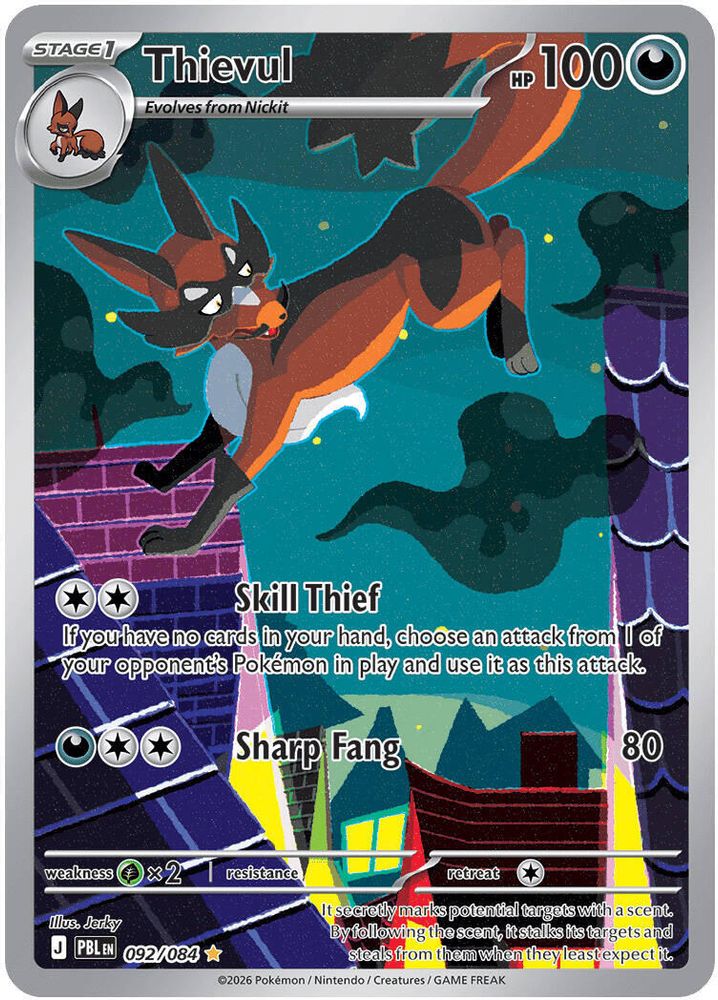 092/084 - Thievul HOLO - Pitch Black - Illustration Rare