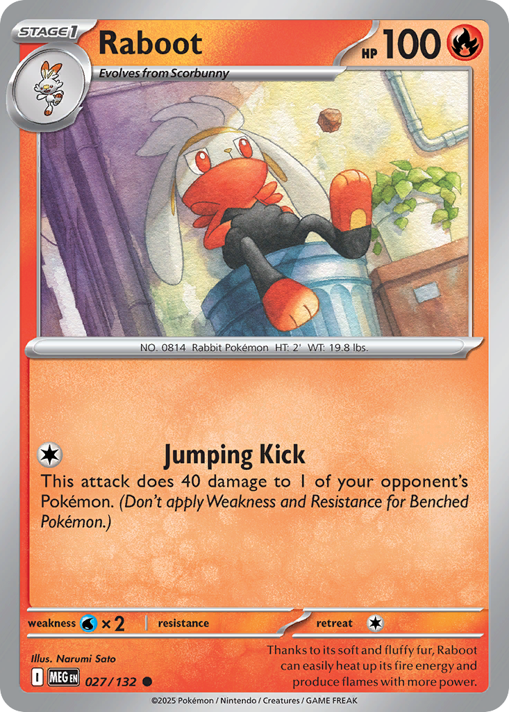 027/132 - Raboot - Mega Evolution - Common