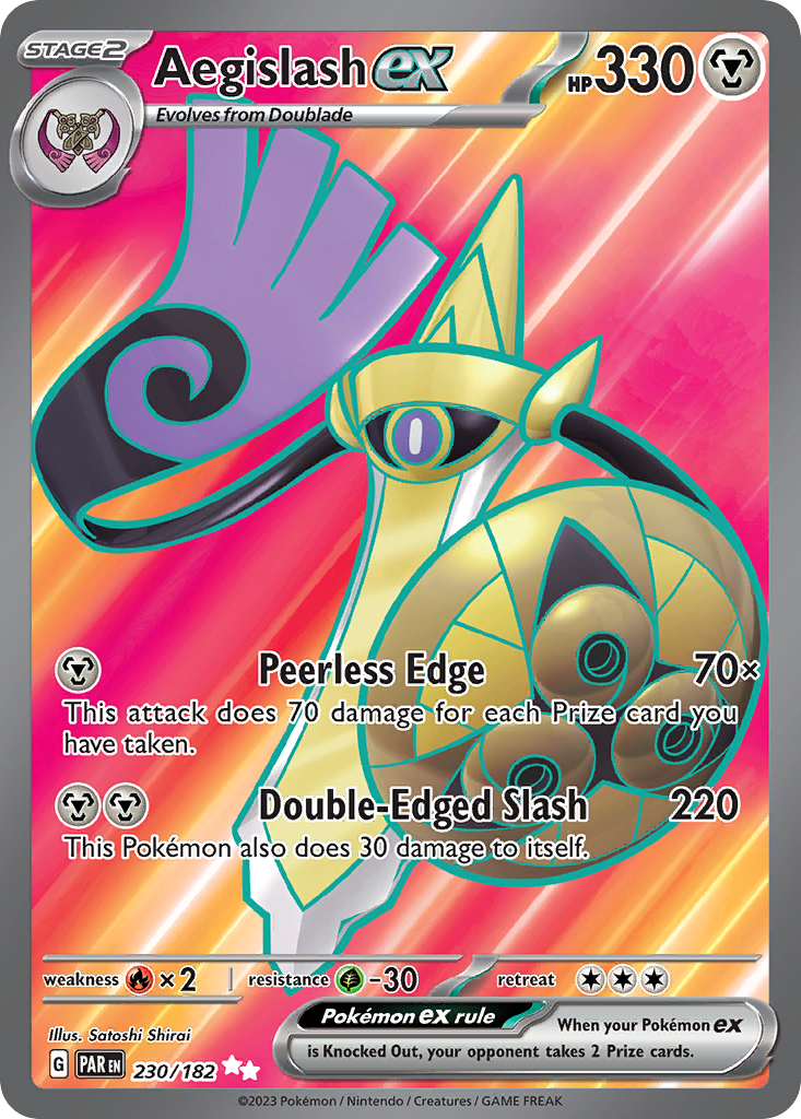230/182 - Aegislash ex HOLO - Paradox Rift - Ultra Rare
