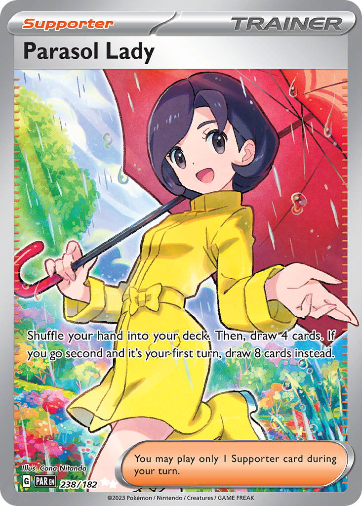 238/182 - Parasol Lady HOLO - Paradox Rift - Ultra Rare
