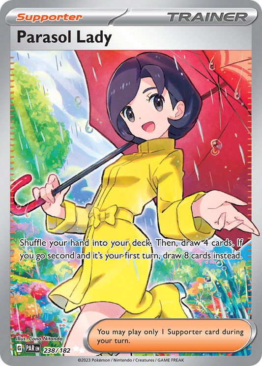 238/182 - Parasol Lady HOLO - Paradox Rift - Ultra Rare