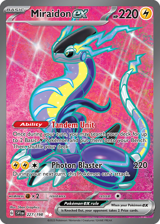 227/198 - Miraidon ex HOLO - Scarlet & Violet - Ultra Rare