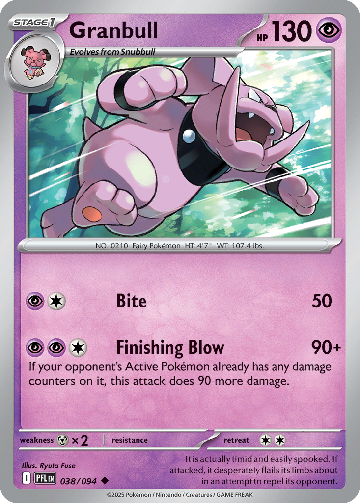 038/094 - Granbull - Phantasmal Flames - Uncommon