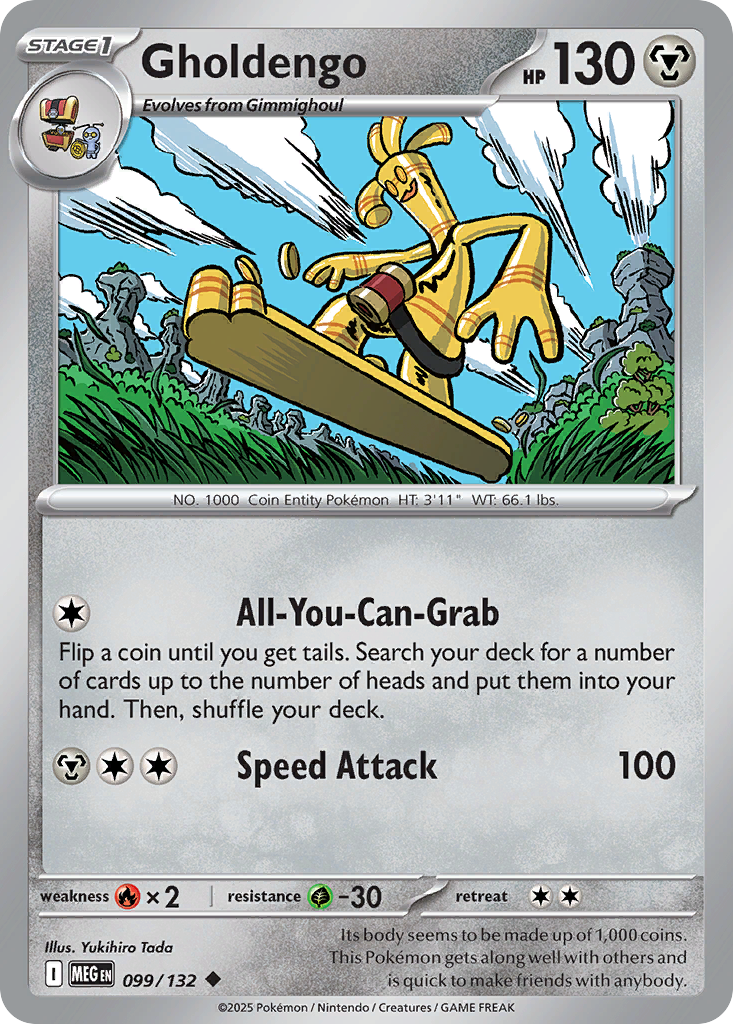 099/132 - Gholdengo - Mega Evolution - Uncommon