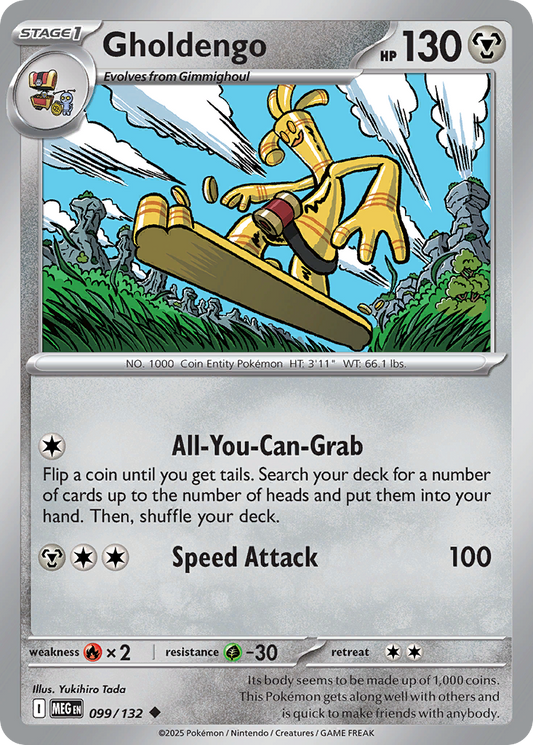 099/132 - Gholdengo - Mega Evolution - Uncommon