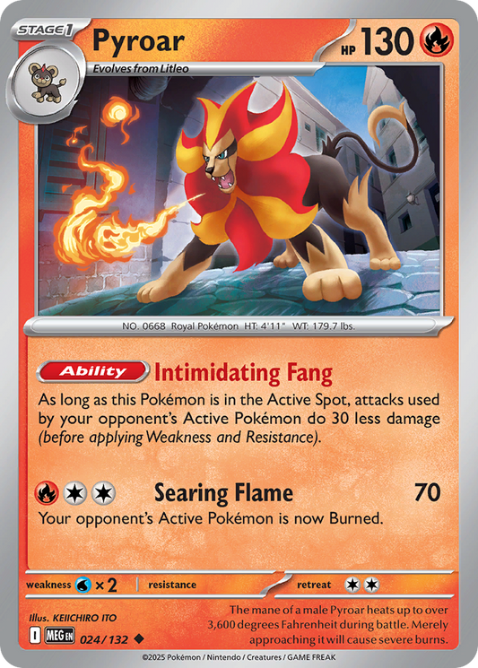 024/132 - Pyroar - Mega Evolution - Uncommon