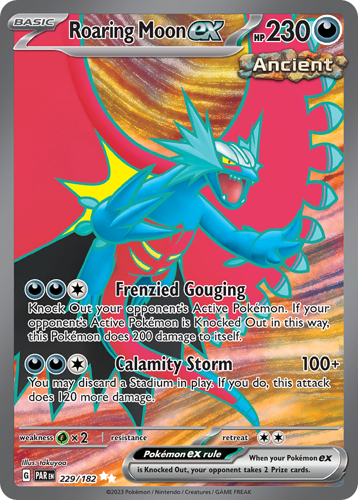 229/182 - Roaring Moon ex HOLO - Paradox Rift - Ultra Rare