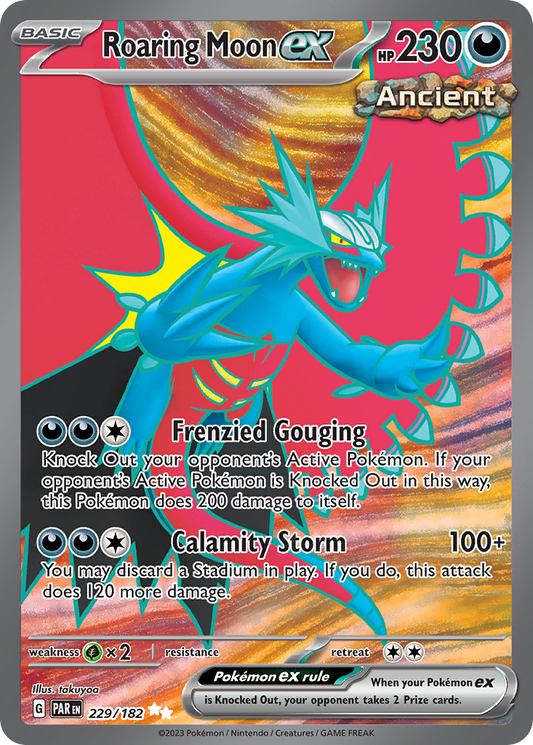 229/182 - Roaring Moon ex HOLO - Paradox Rift - Ultra Rare